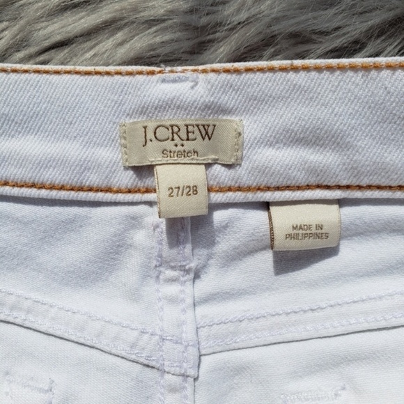 J. Crew Skinny Stretch Jeans White sz 27/28 - Picture 4 of 5